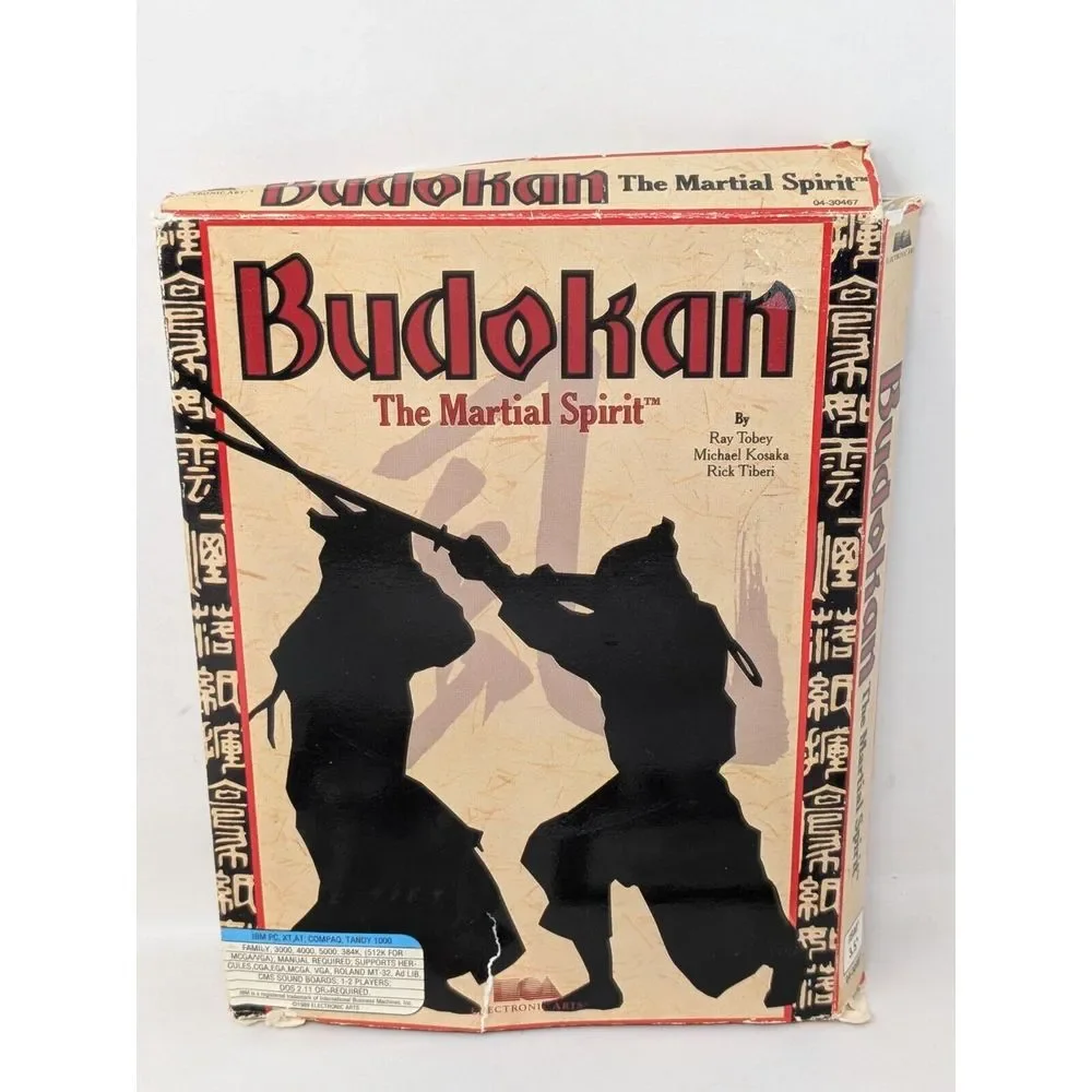 Budokan The Martial Spirit Big Box‎ IBM PC Game MS-DOS 3.5